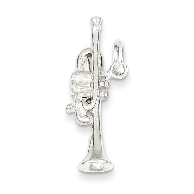 Trumpet Charm Sterling Silver QC781