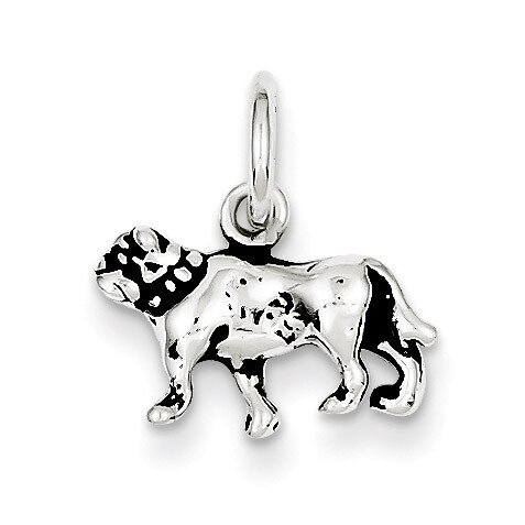 Dog Charm Antiqued Sterling Silver QC7825, MPN: QC7825, 883957578255