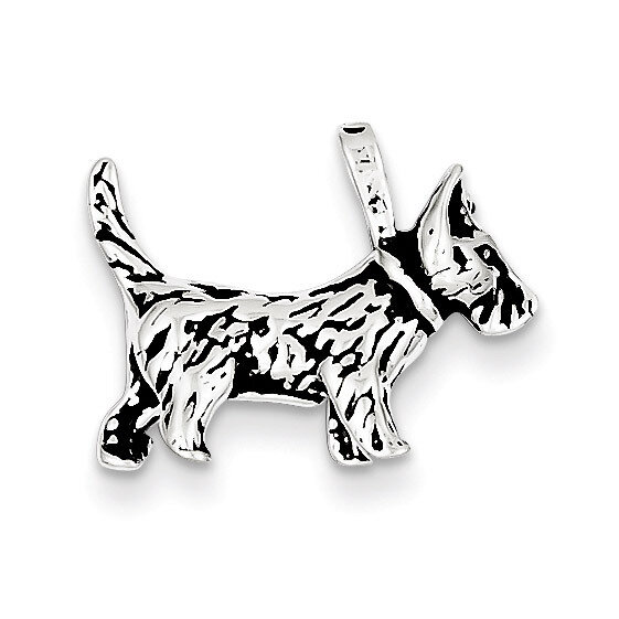 Dog Charm Antiqued Sterling Silver QC7827, MPN: QC7827, 883957551456