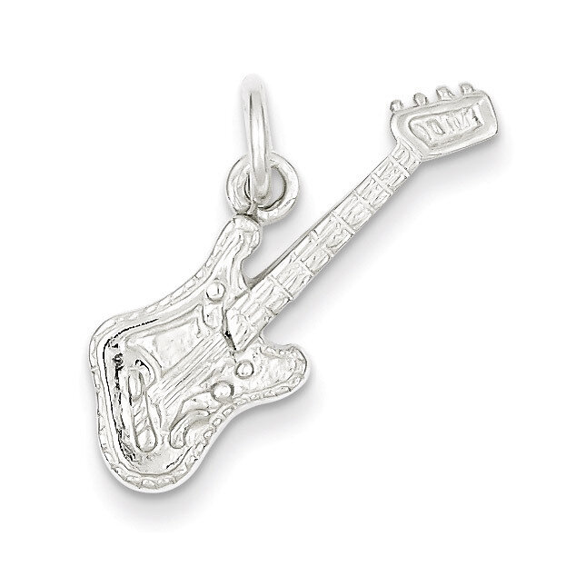 Electric Guitar Charm Sterling Silver QC787, MPN: QC787, 883957917139