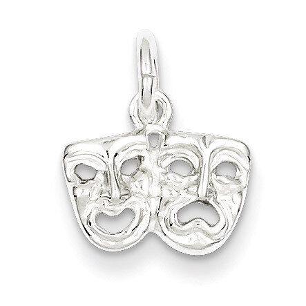 Comedy tragedy Charm Sterling Silver QC800