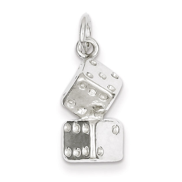 Dice Charm Sterling Silver QC830