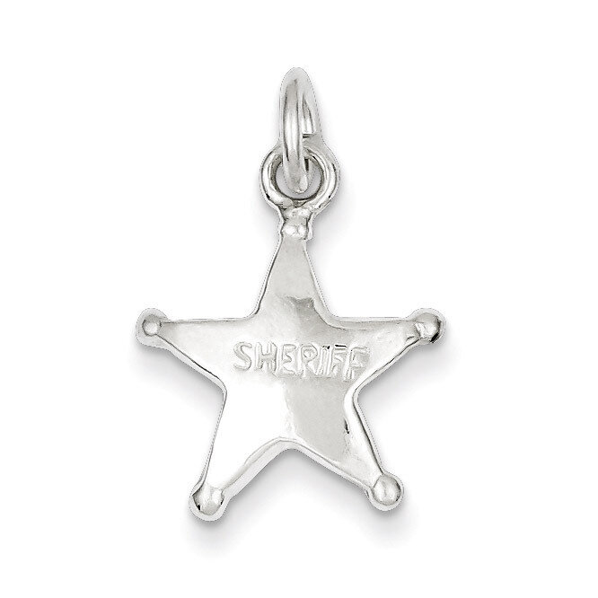 Sheriff&#39;s Badge Charm Sterling Silver QC851, MPN: QC851, 883957917511