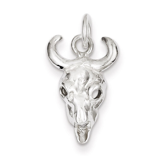 Skull Charm Sterling Silver QC855, MPN: QC855, 883957917542