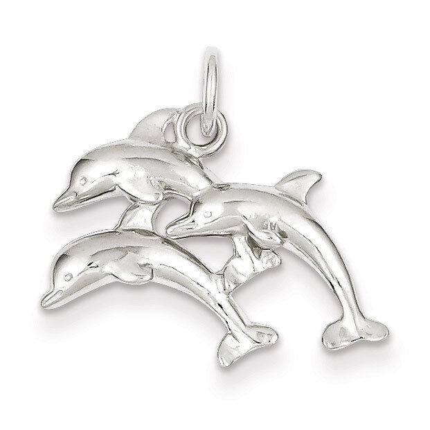 Dolphins Charm Sterling Silver QC939