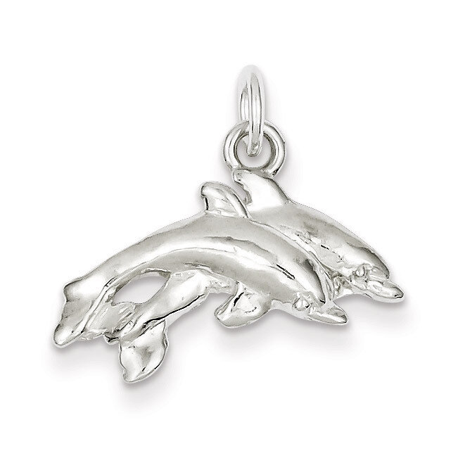 Dolphins Charm Sterling Silver QC940