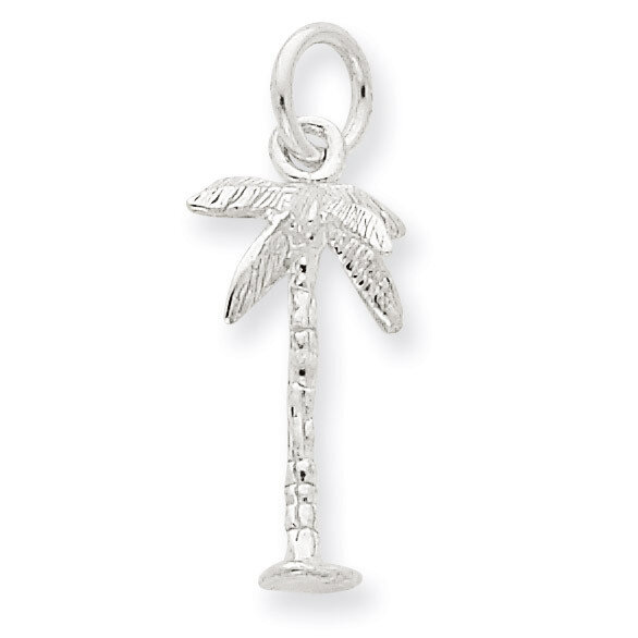 Palm Tree Charm Sterling Silver QC977, MPN: QC977, 883957977195