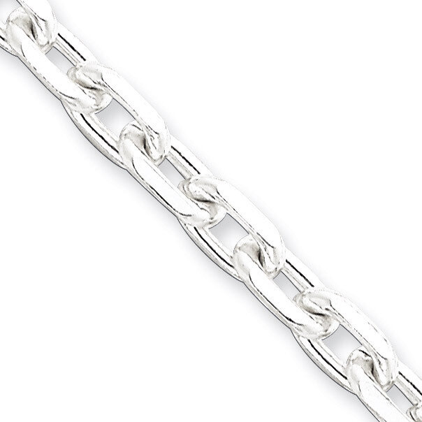 18 Inch 5.4mm Beveled Oval Cable Chain Sterling Silver QCA170-18, MPN: QCA170-18, 883957918600