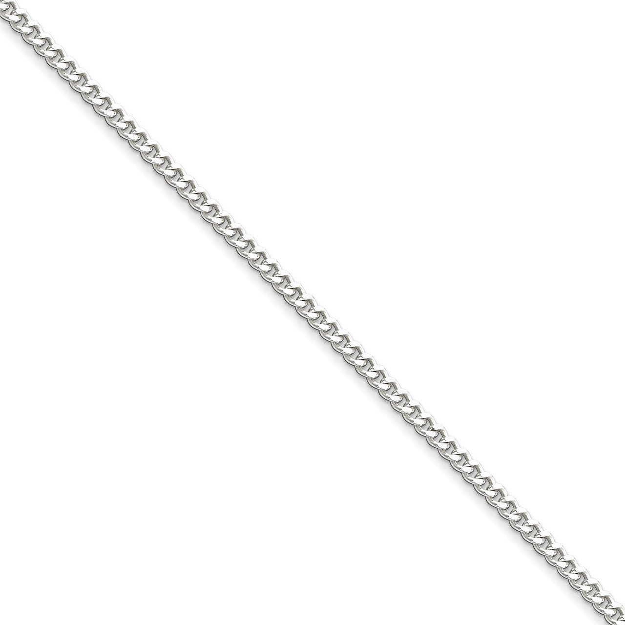 16 Inch 3mm Curb Chain Sterling Silver QCB080-16