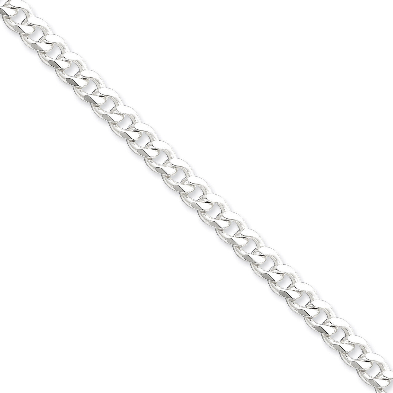 18 Inch 7mm Curb Chain Sterling Silver QCB180-18, MPN: QCB180-18, 883957918822