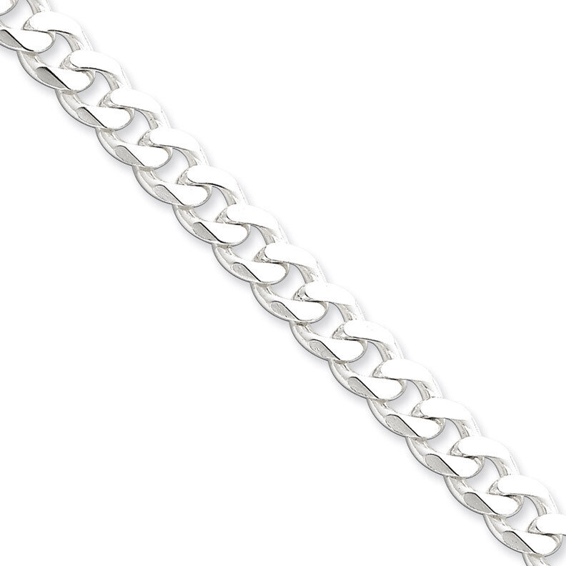7 Inch 8mm Curb Chain Sterling Silver QCB220-7, MPN: QCB220-7, 883957918877