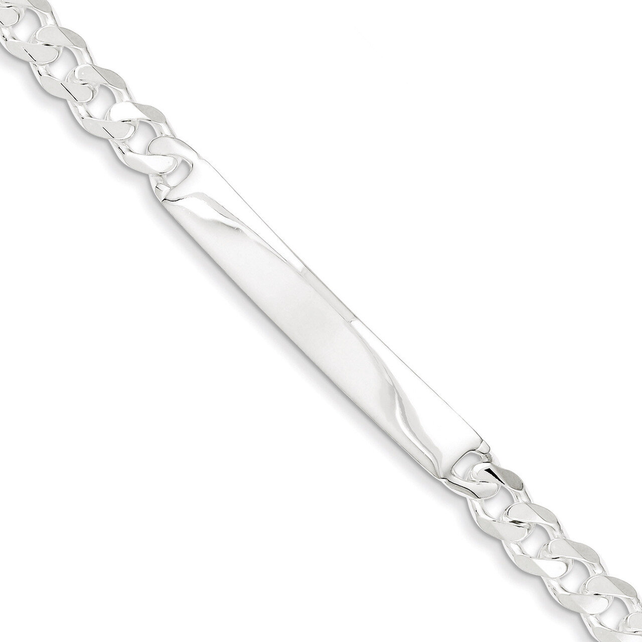 8 Inch Curb ID Bracelet Sterling Silver QCD180-8, MPN: QCD180-8, 883957525310