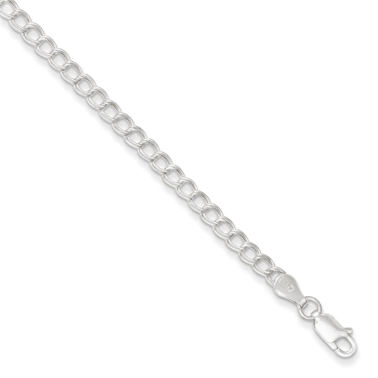 7 Inch Charm Bracelet Sterling Silver Polished QCH050-7