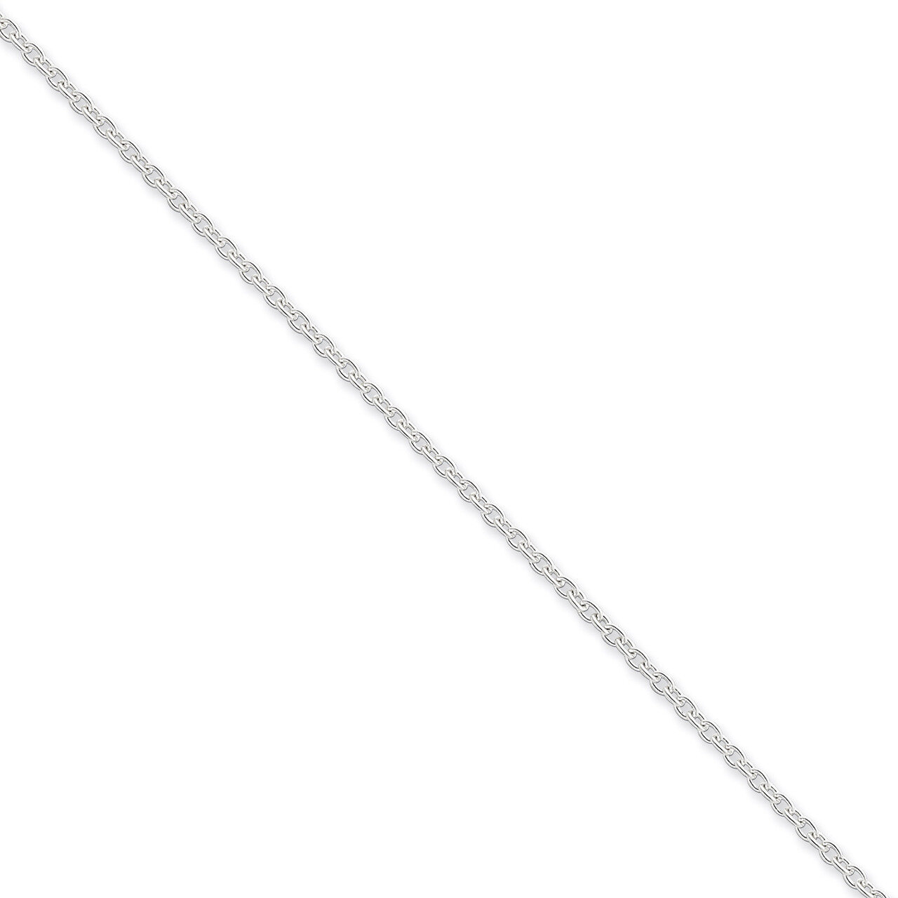 7 Inch 1.95mm Cable Chain Sterling Silver QCL050-7, MPN: QCL050-7, 883957919744