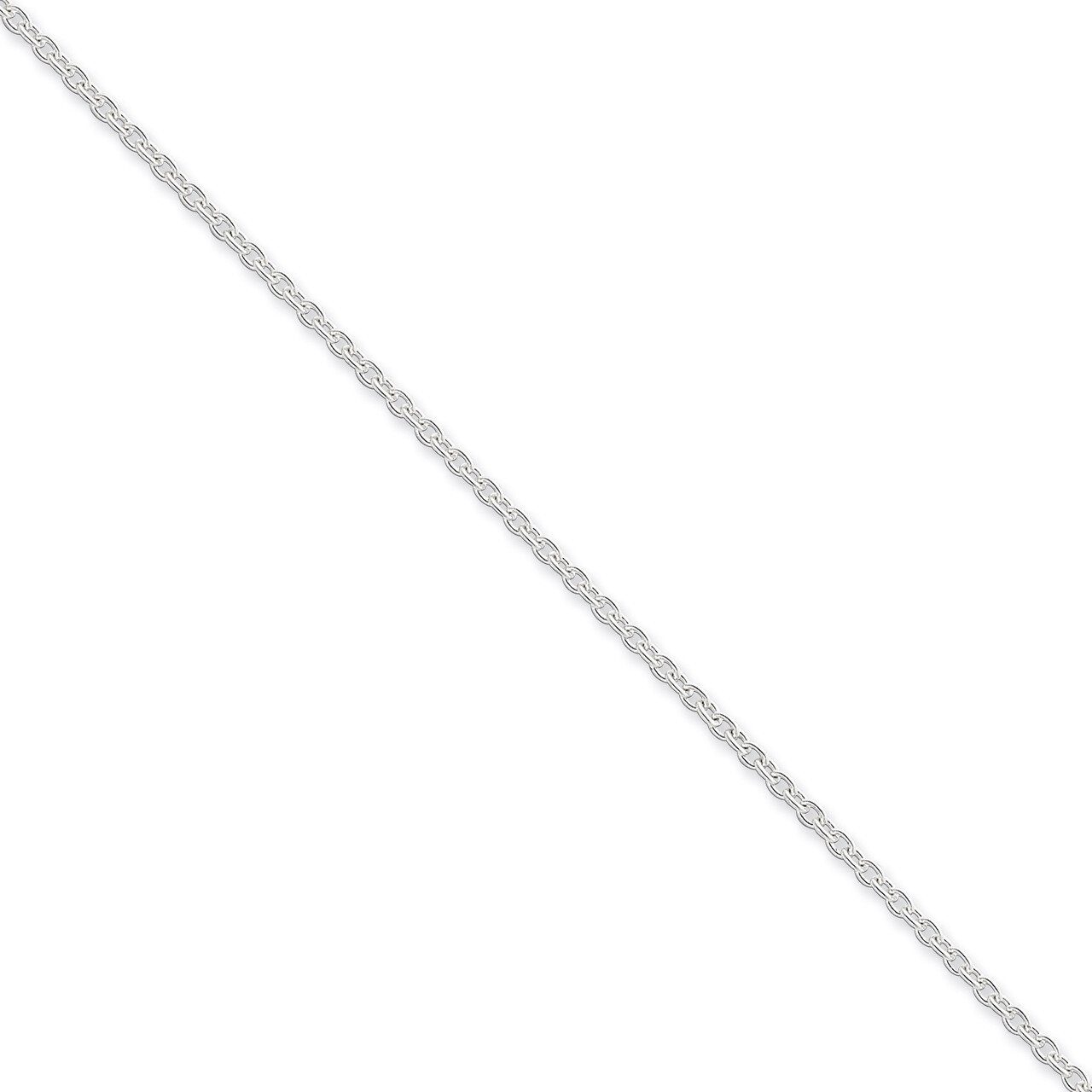 24 Inch 2.25mm Cable Chain Sterling Silver QCL060-24
