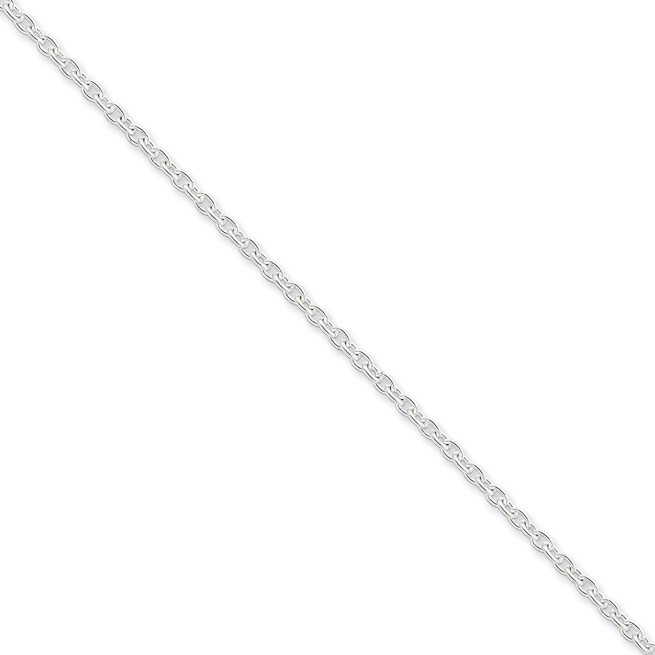20 Inch 2.75mm Cable Chain Sterling Silver QCL080-20, MPN: QCL080-20, 883957083445