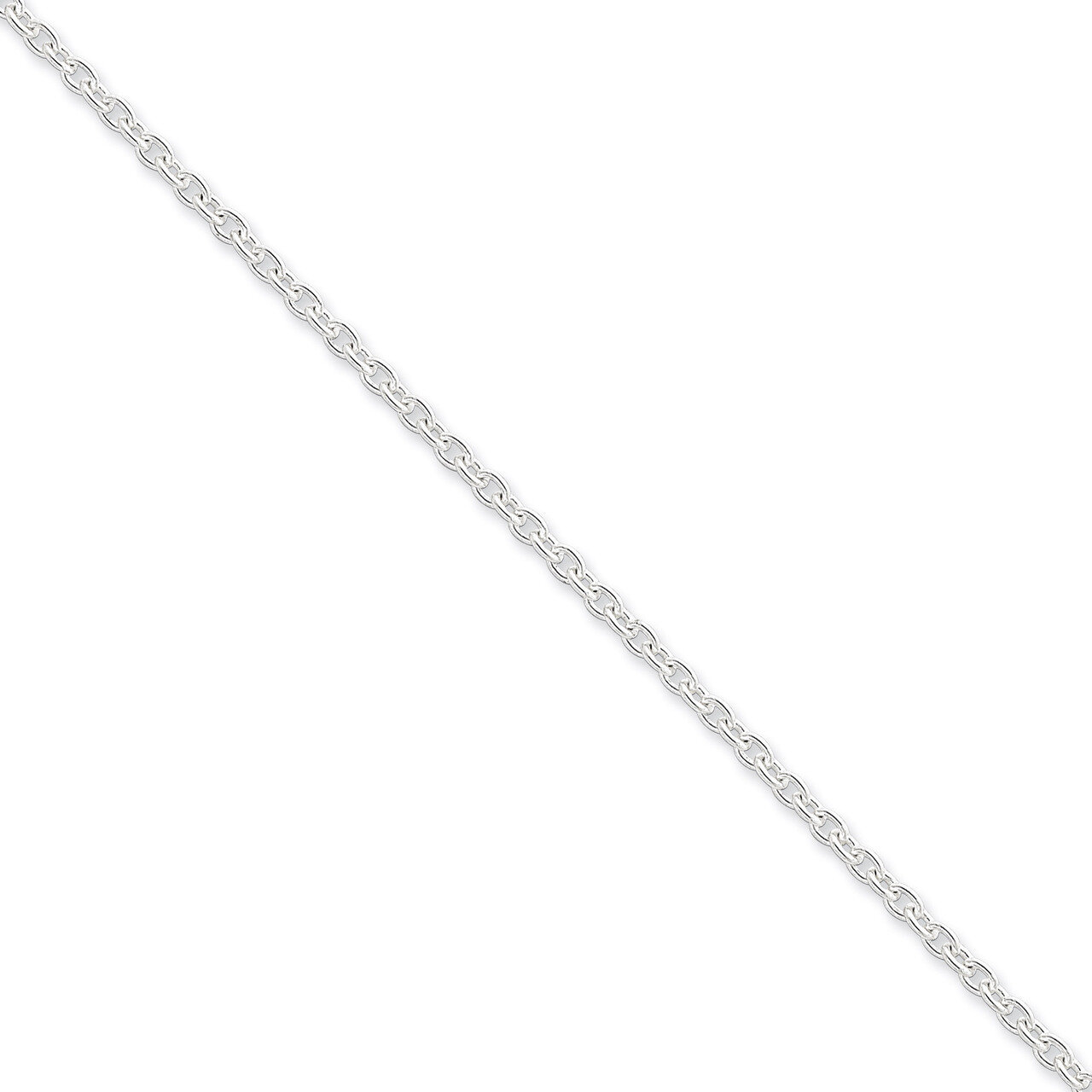 7 Inch 2.75mm Cable Chain Sterling Silver QCL080-7
