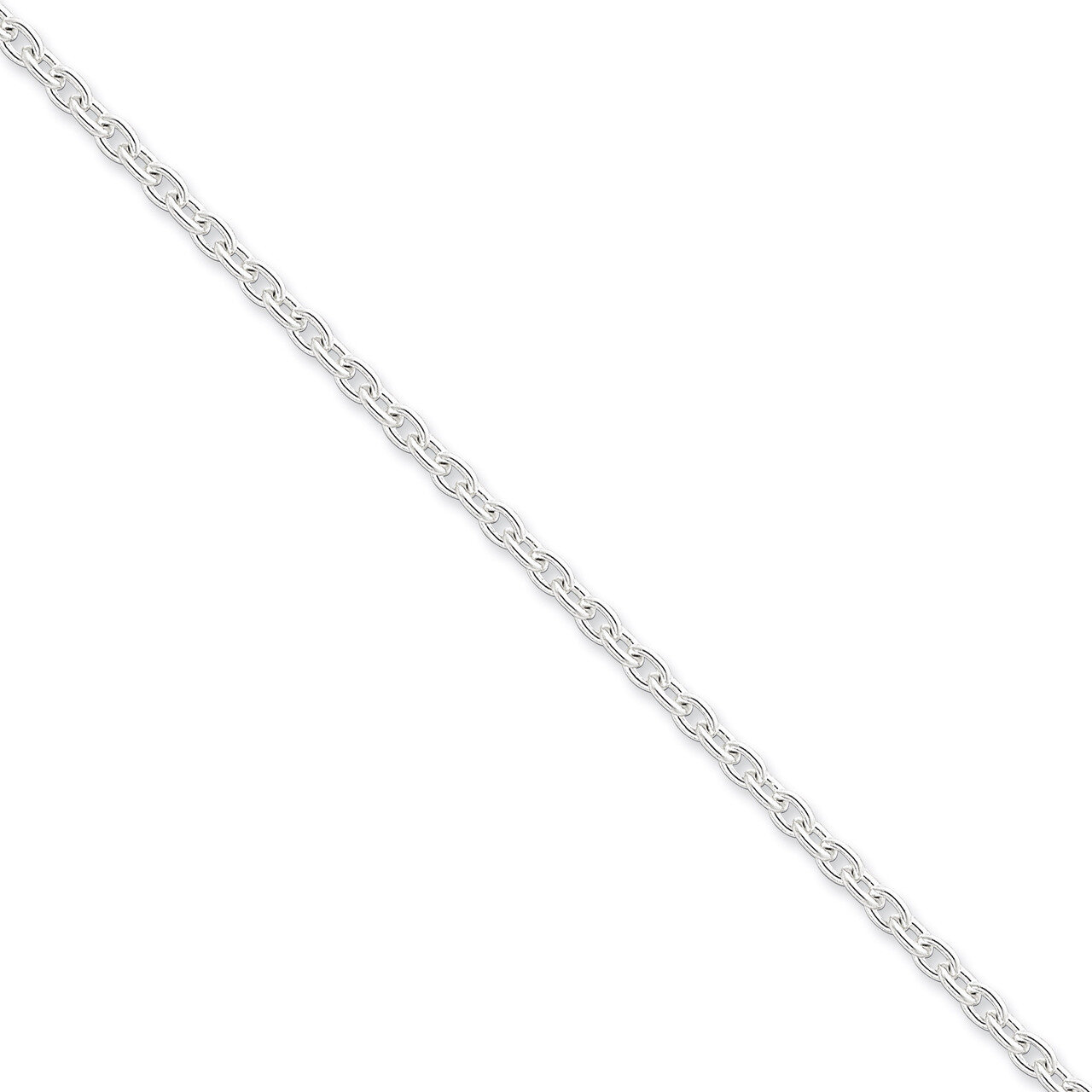 18 Inch 3.5mm Cable Chain Sterling Silver QCL100-18