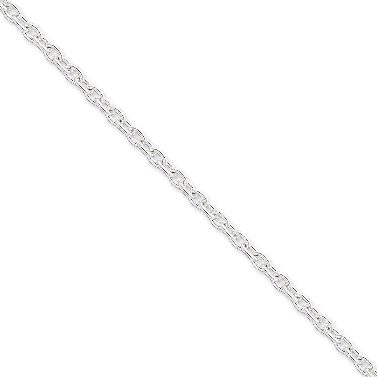 16 Inch 4.5mm Cable Chain Sterling Silver QCL120-16, MPN: QCL120-16, 883957919911