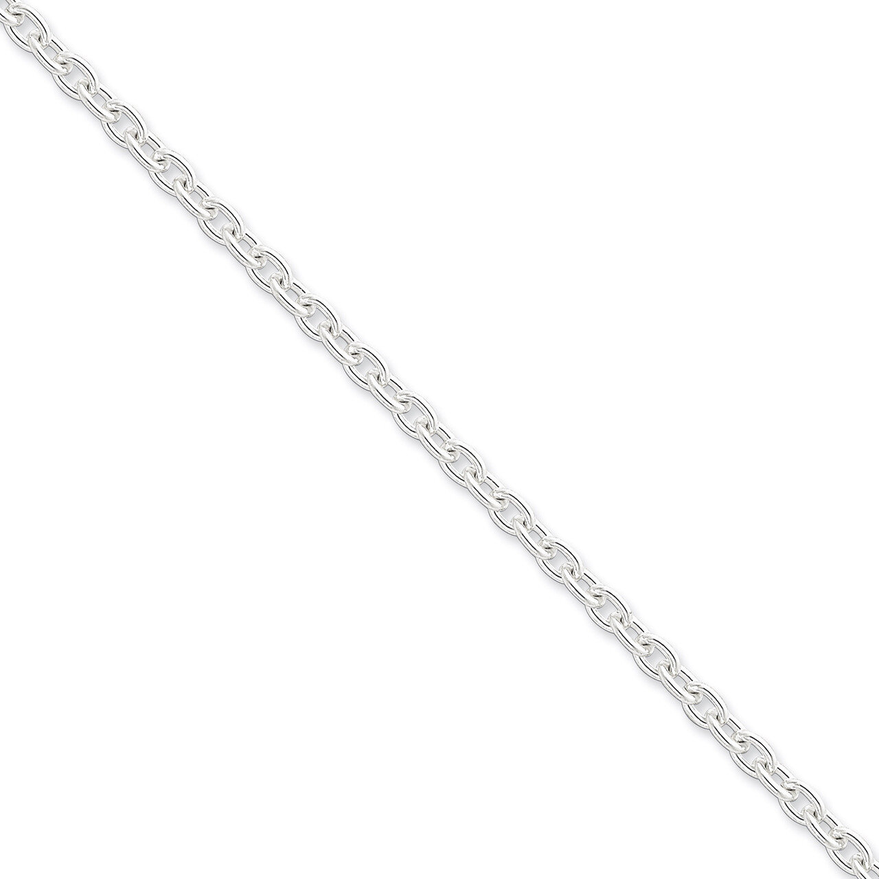 24 Inch 4.5mm Cable Chain Sterling Silver QCL120-24