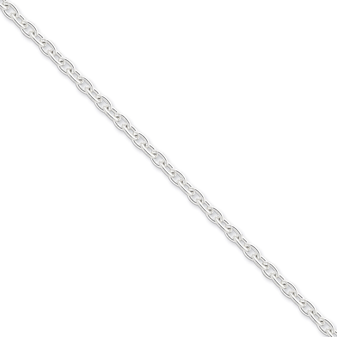 7 Inch 4.5mm Cable Chain Sterling Silver QCL120-7, MPN: QCL120-7, 883957919966