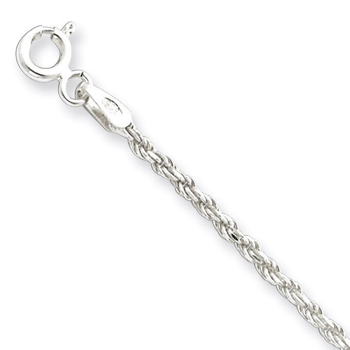24 Inch 1.7mm Diamond-cut Rope Chain Sterling Silver QDC025-24, MPN: QDC025-24, 883957920061