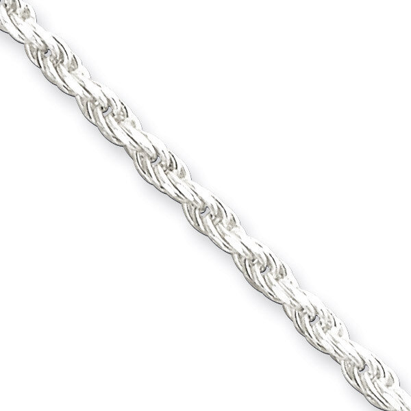 7 Inch 2.5mm Diamond-cut Rope Chain Sterling Silver QDC055-7
