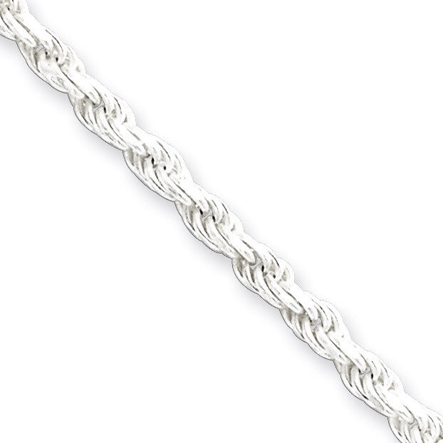 16 Inch 2.75mm Diamond-cut Rope Chain Sterling Silver QDC060-16, MPN: QDC060-16, 886774411781