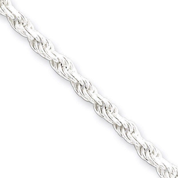 24 Inch 2.75mm Diamond-cut Rope Chain Sterling Silver QDC060-24