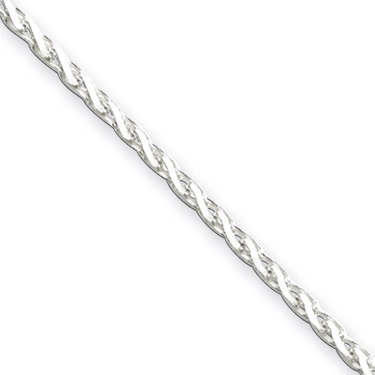 18 Inch 1.5mm Diamond-Cut Spiga Chain Sterling Silver QDS045-18