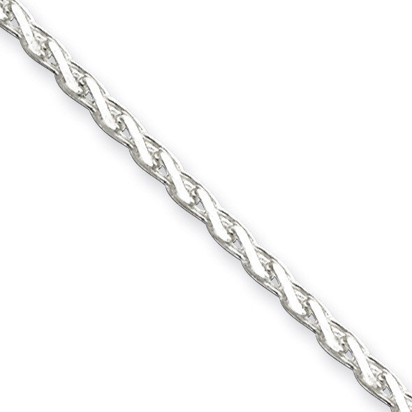 20 Inch 2mm Diamond-Cut Spiga Chain Sterling Silver QDS060-20