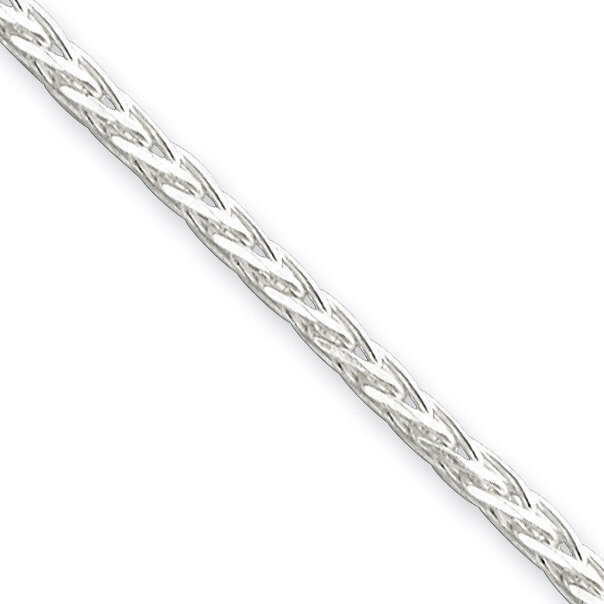 18 Inch 2.5mm Diamond-cut Spiga Chain Sterling Silver QDS070-18, MPN: QDS070-18, 883957921433