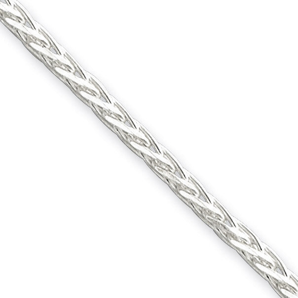 20 Inch 2.5mm Diamond-cut Spiga Chain Sterling Silver QDS070-20