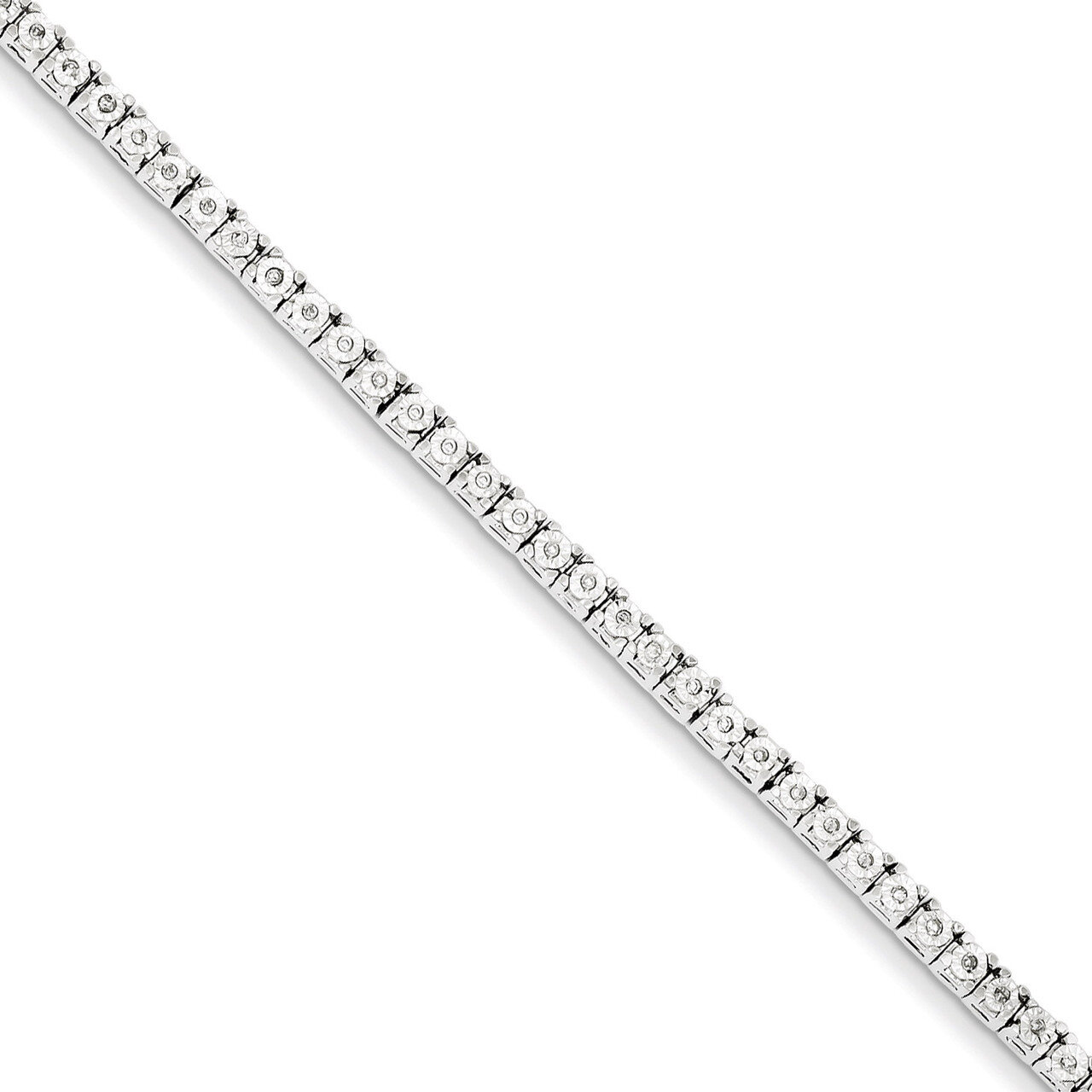 Tennis Bracelet Sterling Silver Diamond QDX1118, MPN: QDX1118, 818050012900