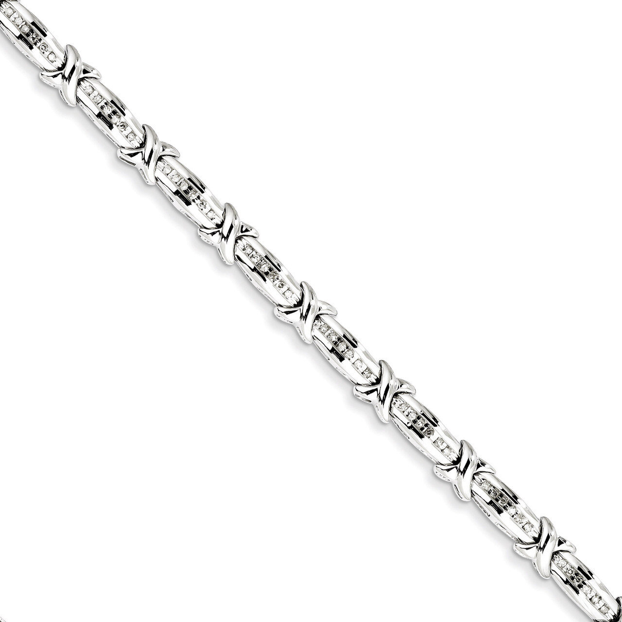 Bracelet Sterling Silver Diamond QDX1156, MPN: QDX1156, 818050012818