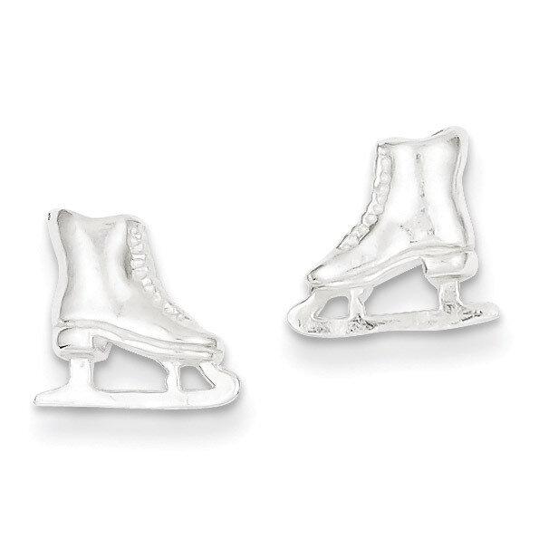 Ice Skate Mini Earrings Sterling Silver QE128
