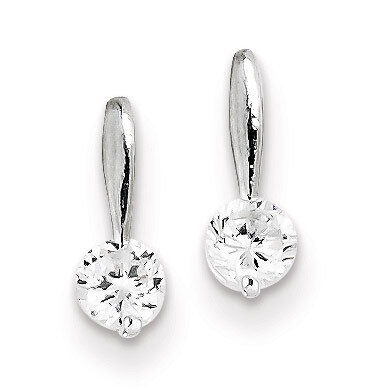 Earrings Sterling Silver Diamond QE1683, MPN: QE1683, 883957922454