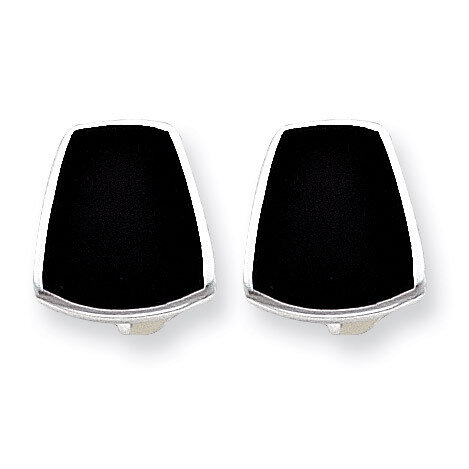 Onyx Non-pierced Earrings Sterling Silver QE1813, MPN: QE1813, 886774112404