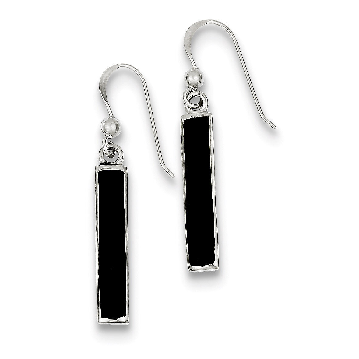 Onyx Earrings Sterling Silver QE2728