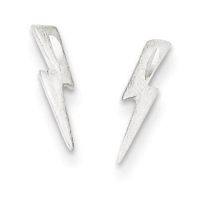 Lightning Bolt Post Earrings Sterling Silver QE3316