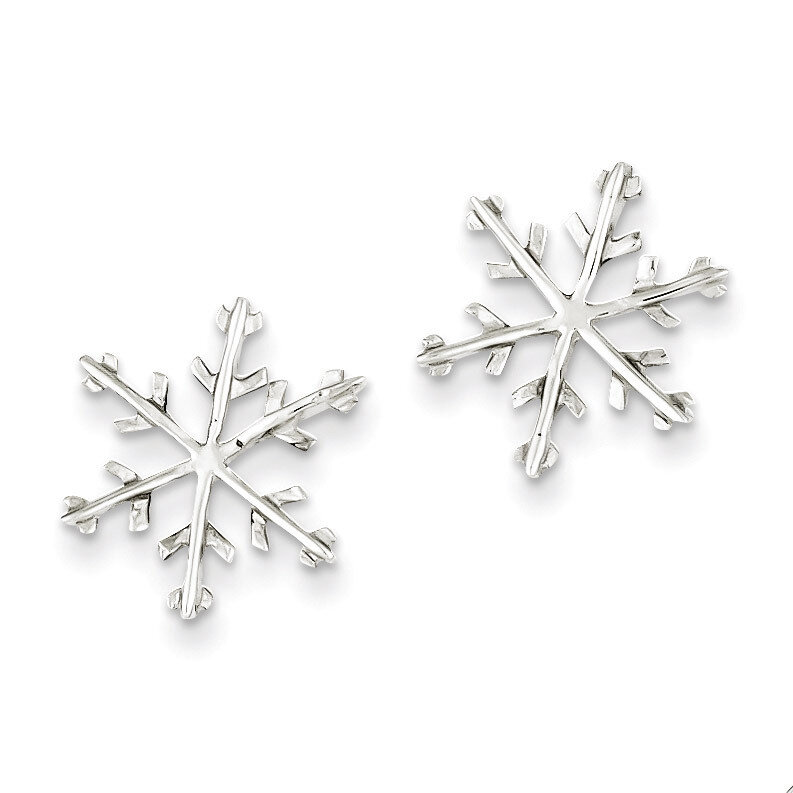 Snowflake Post Earrings Sterling Silver QE3367, MPN: QE3367, 883957926582