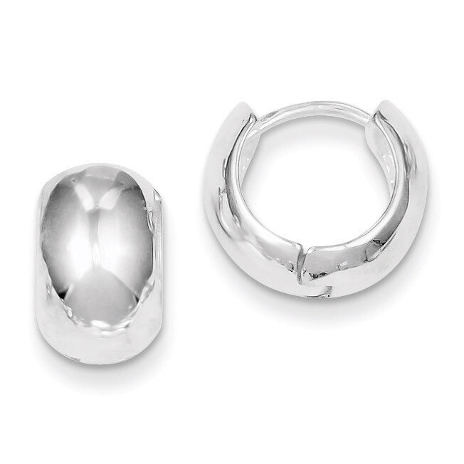Huggy-Style Earrings Sterling Silver QE3438