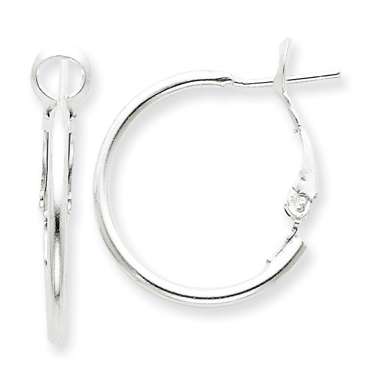Omega Back Hoops Sterling Silver QE356, MPN: QE356, 883957927428