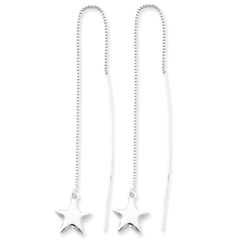 Star Threader Earrings Sterling Silver QE3899, MPN: QE3899, 883957928135