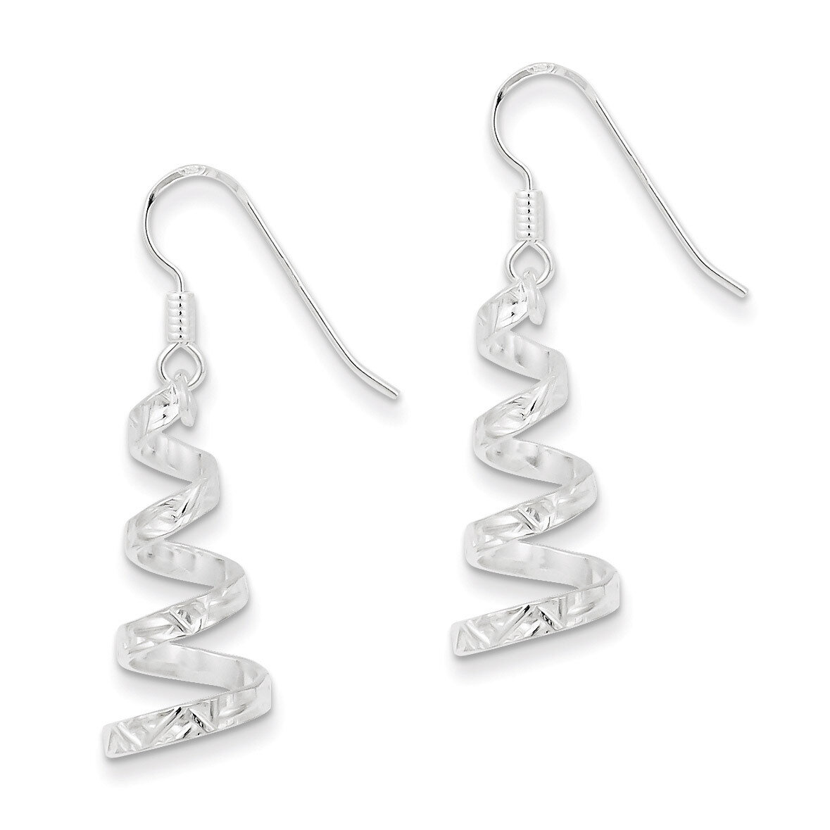 Twist Dangle Earrings Sterling Silver QE3935