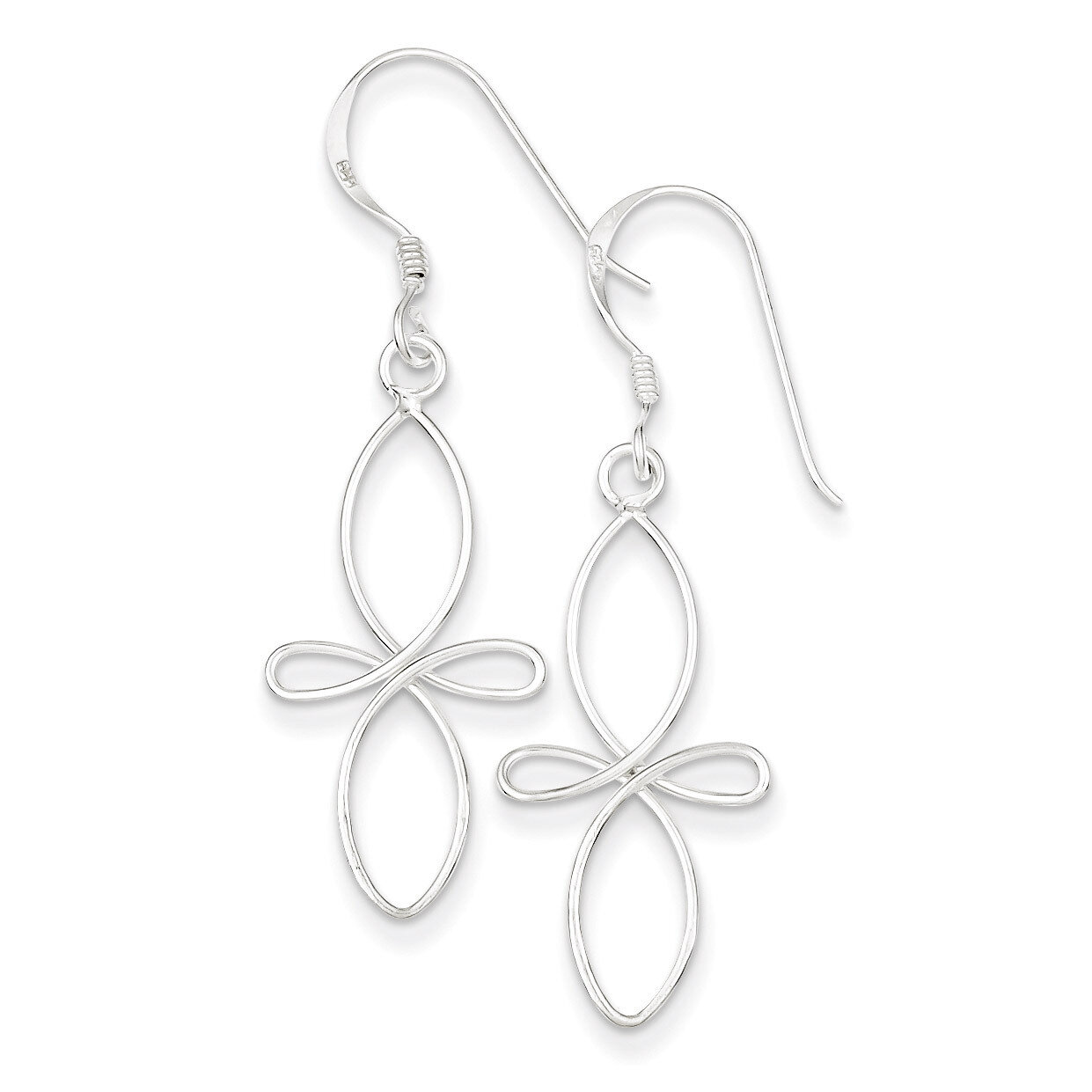 Earrings Sterling Silver Fancy QE3979, MPN: QE3979, 883957928296