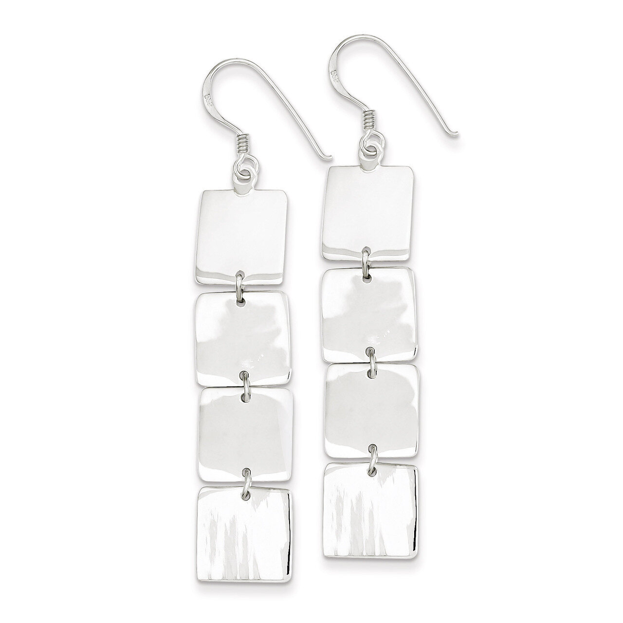 Multiple Blocks Earrings Sterling Silver QE4107, MPN: QE4107, 883957928869