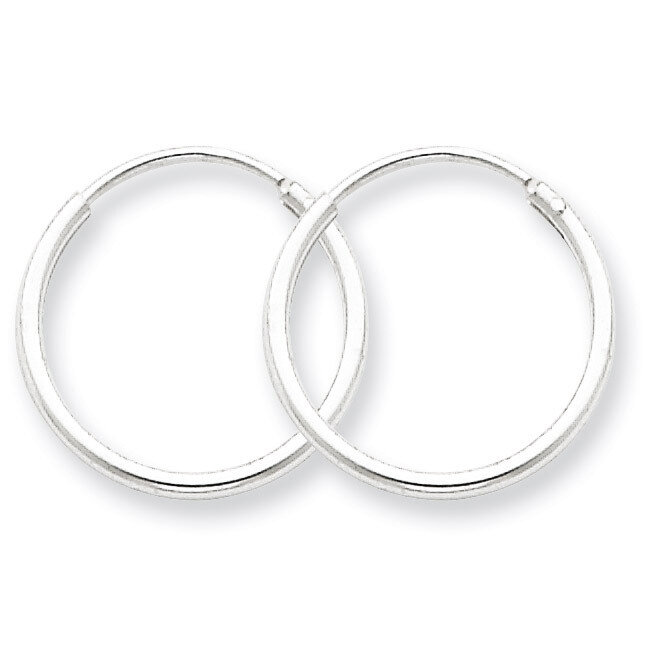 1.3mm Hoop Earrings Sterling Silver QE4349, MPN: QE4349, 883957929729