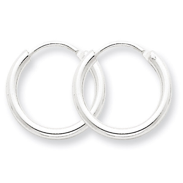 2mm Hoop Earrings Sterling Silver QE4364