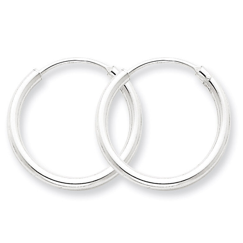 2mm Hoop Earrings Sterling Silver QE4367
